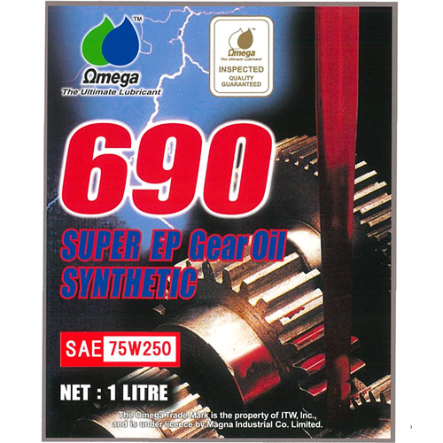 Omega/オメガ ギアオイル 690 合成油シリーズ 100％化学合成油（旧レッドラベル SPEC-3） 75W-250 1L
