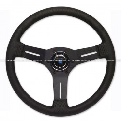 NARDI/ナルディ COMPETITION（コンペティション） パンチングレザー/ブラックスポーク 33φ 商品番号：N081