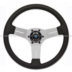 NARDI/ナルディ COMPETITION（コンペティション） パンチングレザー/シルバースポーク 33φ 商品番号：N086