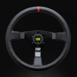 OMP/オーエムピー WRC（ダブルアールシー） ブラックレザー/ブラックスポーク（レッドライン） 商品番号：OD1980NR
