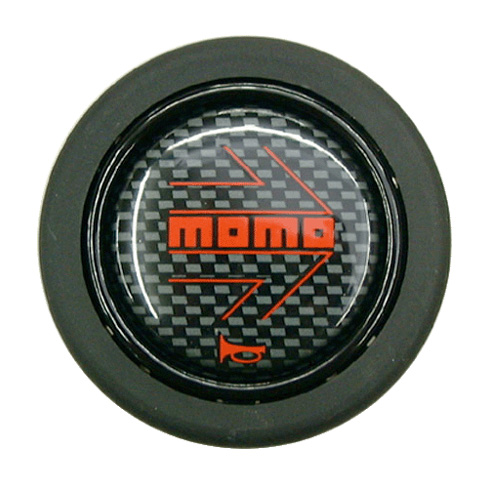 MOMO/モモ ホーンボタン CARBON RED（カーボンレッド） 商品番号：HB-07