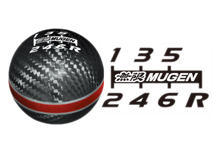 無限/MUGEN カーボンシフトノブ レッド S660/JW5  商品番号：54102-XLT-K2S0-RD