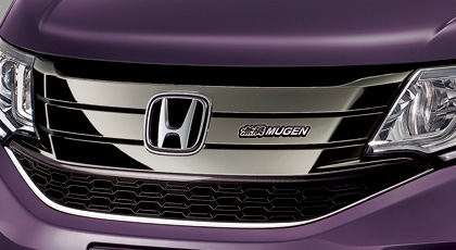 無限/MUGEN フロントスポーツグリル ダーククロームメッキ仕上げ ステップワゴン スパーダ/RP3、RP4 M/C前 商品番号：75100-XNB-K0S0-DC【代引き決済不可】