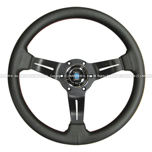 NARDI/ナルディ SPORTS（スポーツ） タイプラリー パンチングレザー/ブラックスポーク 33φ 商品番号：N753