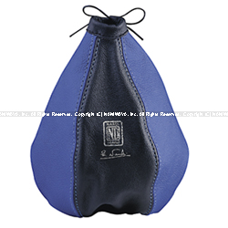 NARDI/ナルディ LEATHER BOOTS（シフトブーツカバー）ブラック/ブルー 商品番号：NL2