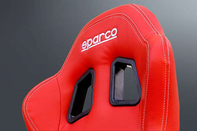 sparco/スパルコ R100-SKY MILANO RED（R100スカイ ミラノレッド） レッドレザー/ホワイトステッチ