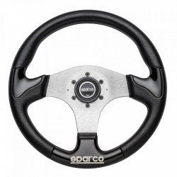 sparco/スパルコ P222 ブラック（ブラックインサート）/シルバースポーク 商品番号:015THPUNR345