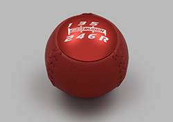 商品詳細 無限/MUGEN レザーシフトノブ レッド インテグラ
