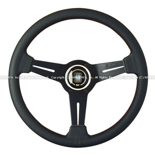 NARDI/ナルディ SPORTS（スポーツ） タイプA パンチングレザー/ブラックスポーク 33φ 商品番号：N005