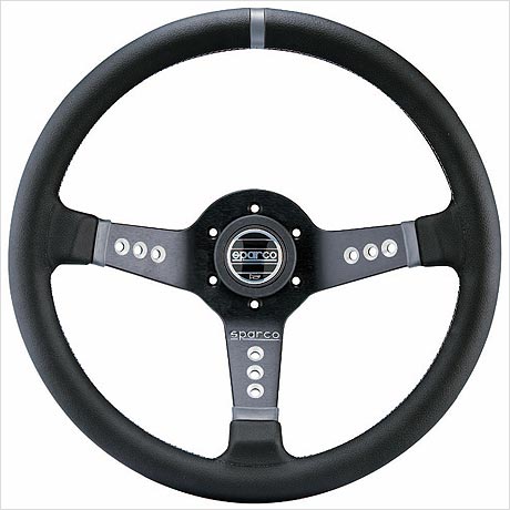 sparco/スパルコ L777 ブラックレザー/ブラックスポーク 商品番号:015L800PL