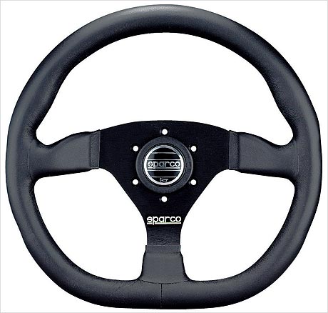 sparco/スパルコ L360 RING（リング） ブラックレザー/ブラックスポーク 商品番号:015TRGL1TUV